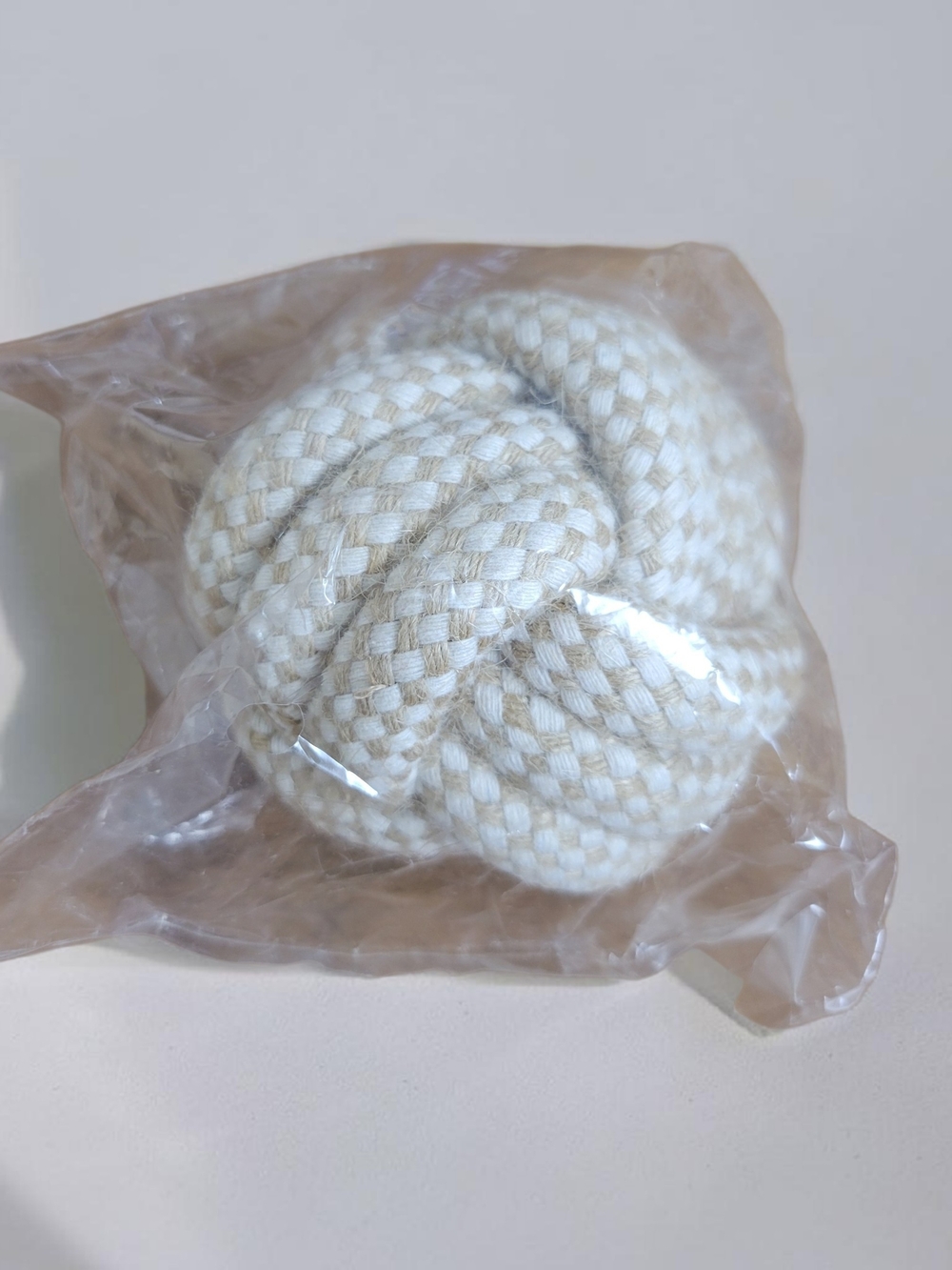 Natural Cotton Rope Ball Dog Toy